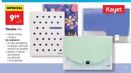 Biedronka Teczki za gumke + teczka na zatrzask Kayet oferta