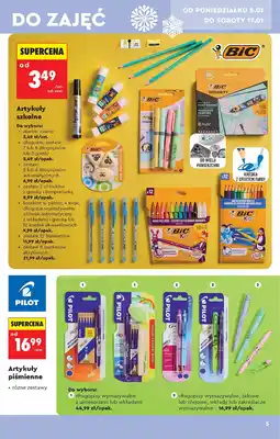 Biedronka Pióro kulkowe + długopis clicker niebieski Pilot Frixion oferta