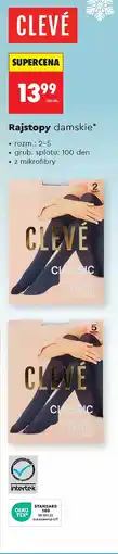 Biedronka Rajstopy damskie classic 100 den rozm. 5 Cleve oferta