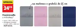Biedronka Prześcieradło z mikrofazy 160 x 200 cm Smukee oferta