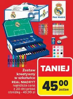 Carrefour Real Madryt zestaw kreatywny w szkatułce oferta