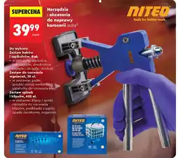 Biedronka Zestaw spinek mocującyhc i klipsów 655el. Niteo Tools oferta
