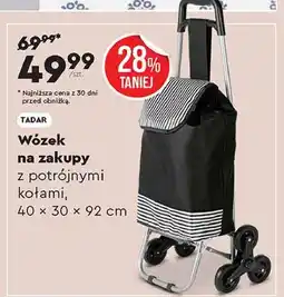 Biedronka Wózek zakupowy 3 koła Tadar oferta