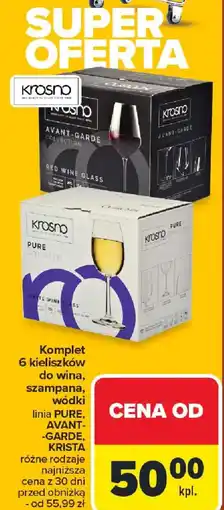 Carrefour Krosno komplet kieliszków oferta