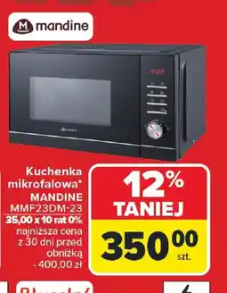 Carrefour Mandine Kuchenka mikrofalowa MMF23DM-23 oferta