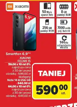 Carrefour Xiaomi Smartfon Redmi 15 oferta