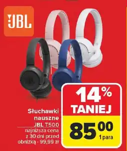 Carrefour JBL Słuchawki nauszne T500 oferta