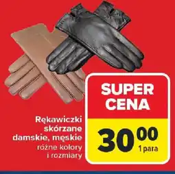 Carrefour Rękawiczki skórzane oferta