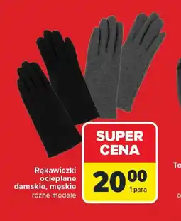 Carrefour Rękawiczki ocieplane oferta
