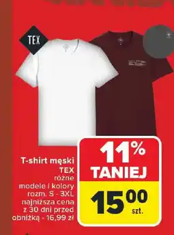 Carrefour TEX T-shirt męski oferta