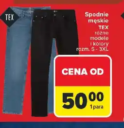 Carrefour Spodnie męskie TEX oferta