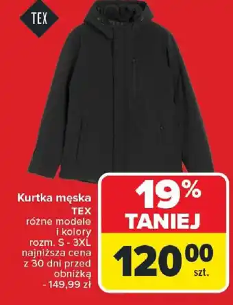Carrefour Kurtka męska TEX oferta