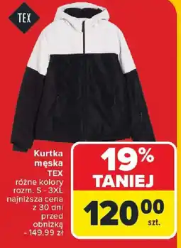 Carrefour Kurtka męska TEX oferta