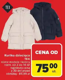 Carrefour Kurtka dziecięca TEX oferta