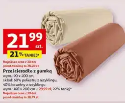 Auchan Prześcieradło z gumką oferta