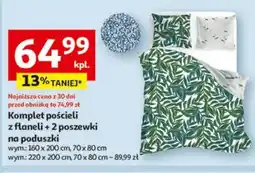 Auchan Komplet pościeli z flaneli oferta