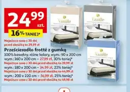 Auchan Vanille Prześcieradło frotté oferta