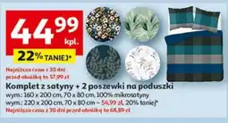 Auchan Komplet z satyny oferta