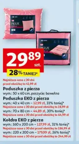 Auchan Poduszka z pierza oferta