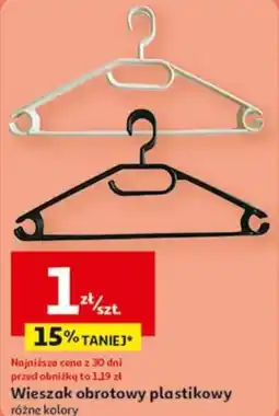 Auchan Wieszak obrotowy plastikowy oferta