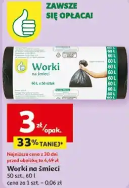 Auchan Worki na śmieci oferta