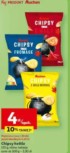 Auchan Auchan Chipsy kettle oferta