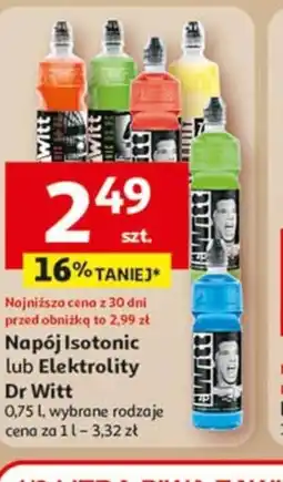 Auchan Napój Isotonic lub Elektrolity Dr Witt oferta