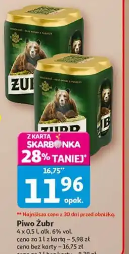 Auchan Piwo Zubr oferta