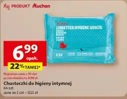 Auchan Auchan Chusteczki do higieny intymnej oferta