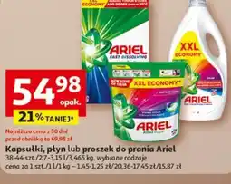 Auchan Ariel kapsułki/płyn/proszek oferta