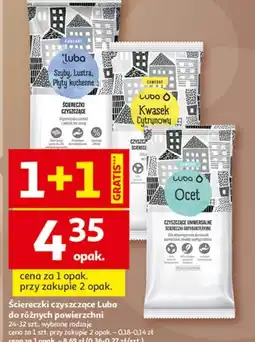 Auchan Luba ściereczki czyszczące oferta