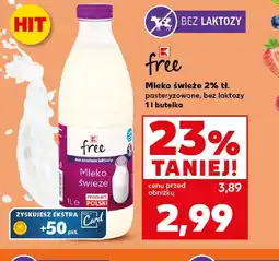 Kaufland Free Mleko świeże oferta
