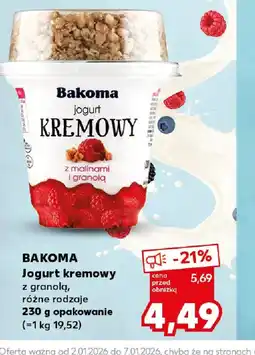 Kaufland Bakoma Jogurt kremowy oferta