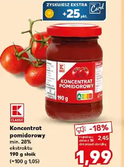 Kaufland K Classic Koncentrat pomidorowy oferta