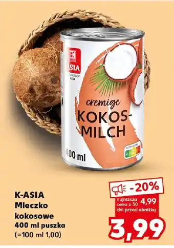 Kaufland K-Asia Mleczko kokosowe oferta