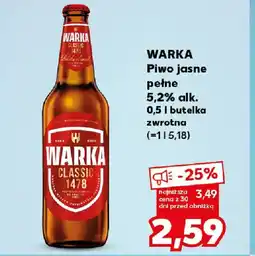 Kaufland Warka Piwo jasne pełne oferta