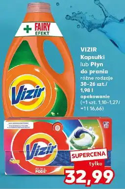 Kaufland Vizir Kapsułki lub Płyn do prania oferta