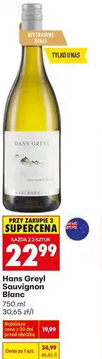 Biedronka Hans Greyl Sauvignon Blanc oferta