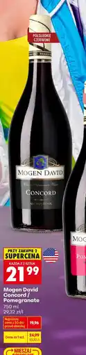 Biedronka Mogen David Concord / Pomegranate oferta