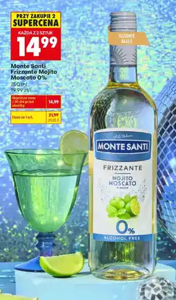 Biedronka Monte Santi Frizzante Mojito Moscato 0% oferta