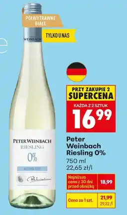 Biedronka Peter Weinbach Riesling 0% oferta