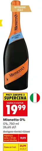 Biedronka Mionetto 0% oferta
