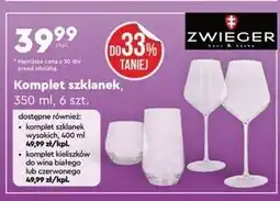 Biedronka Komplet szklanek, 350 ml, 6 szt oferta
