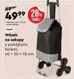 Biedronka Wózek na zakupy z potrójnymi kołami oferta