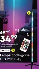 Biedronka GOLDLUX Lampa podłogowa LED RGB Lolly oferta