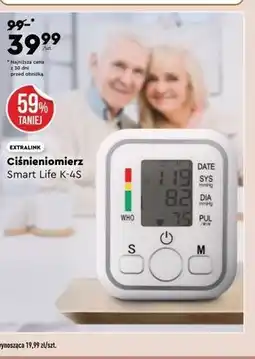 Biedronka EXTRALINK Ciśnieniomierz Smart Life K-4S oferta