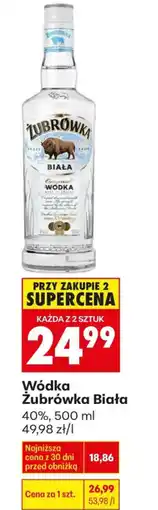 Biedronka Wódka Zubrówka Biała oferta