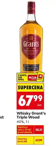 Biedronka Whisky Grant's Triple Wood oferta