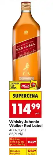 Biedronka Whisky Johnnie Walker Red Label oferta