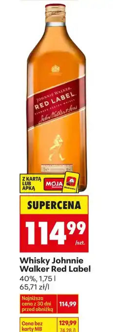 Biedronka Whisky Johnnie Walker Red Label oferta